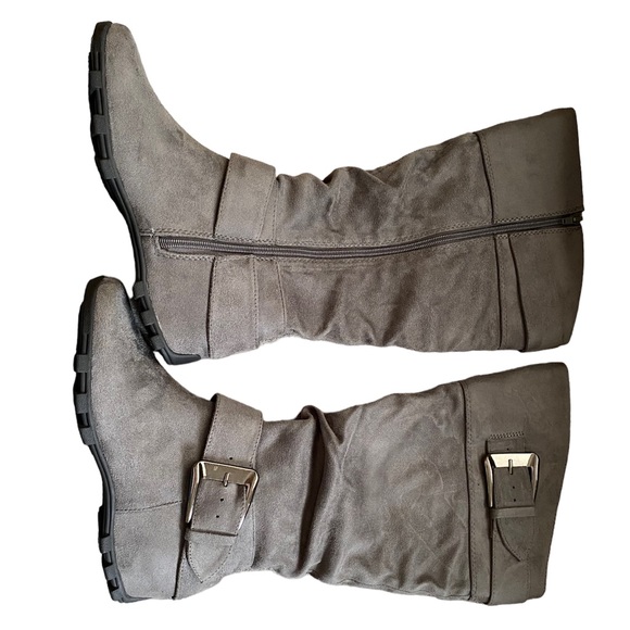 Unr8ted Knee High Boots Gray Size 7.5 Women’s Synthetic upper - Picture 2 of 3